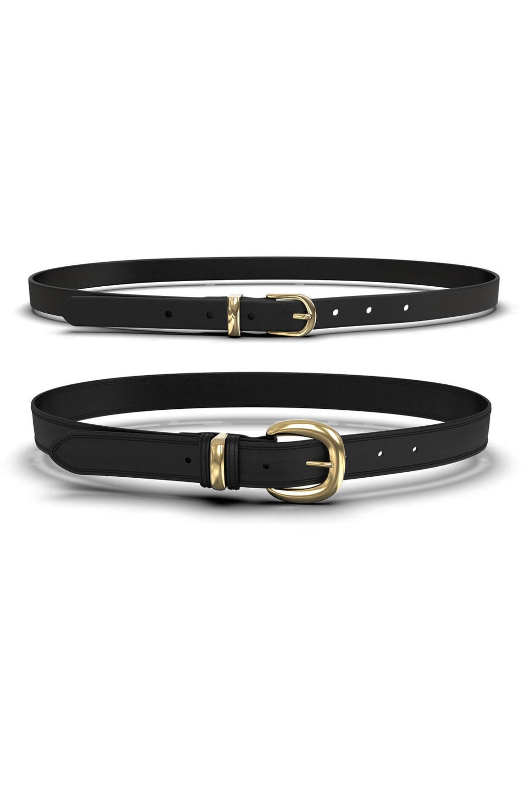 PIECES riem PCPULIETTA - set van 2 zwart