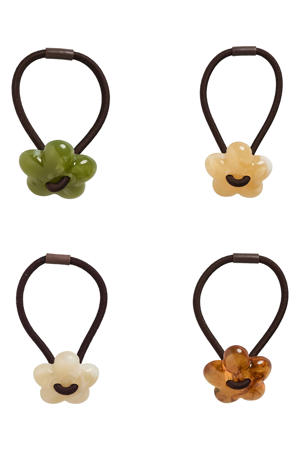 haarelastiek PCPRAVA - multi (set van 4)