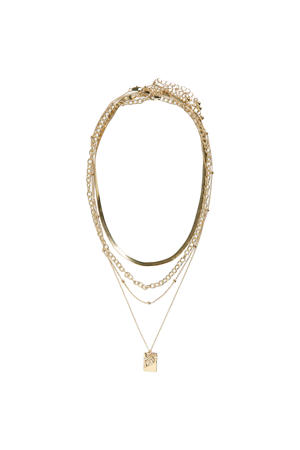 ketting PCPERNLLE - goudkleurig (set van 4)