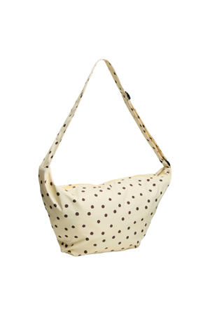 crossbody tas met stippen PCAMANDA ecru