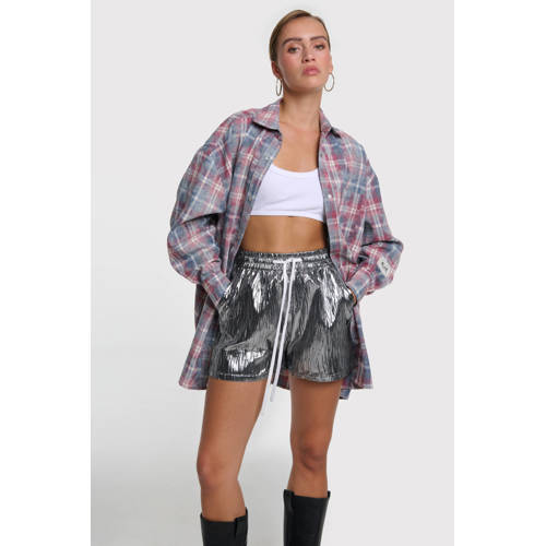 Alix the Label geruite blousejurk blauw afbeelding