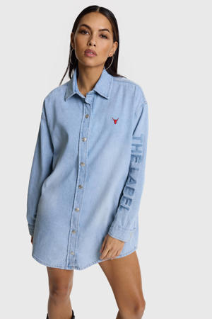 blouse light blue denim