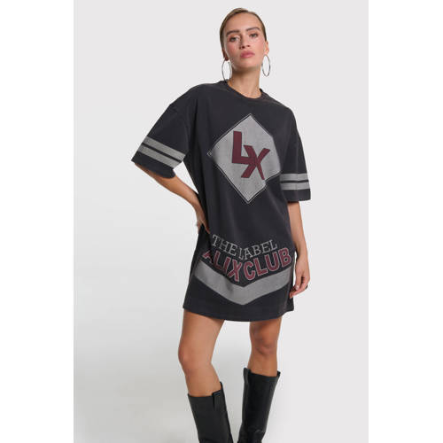 Alix the Label T-shirtjurk grijs afbeelding
