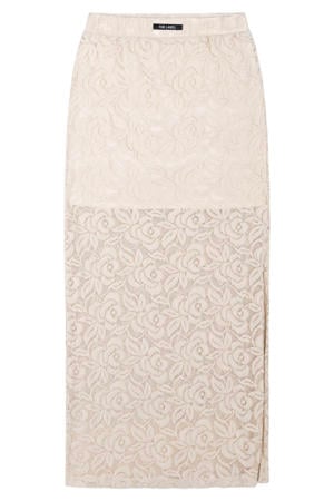 kanten maxi rok crème