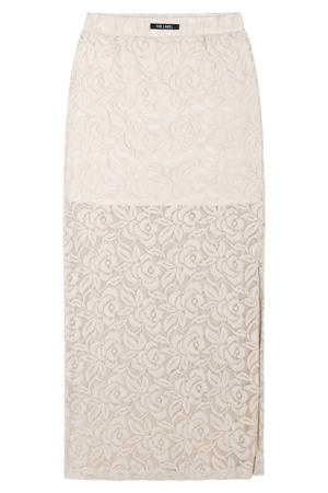 kanten maxi rok crème