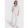 Alix the Label wide leg regular waist joggingbroek lichtgrijs
