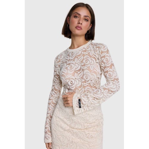 Alix the Label kanten top crème afbeelding