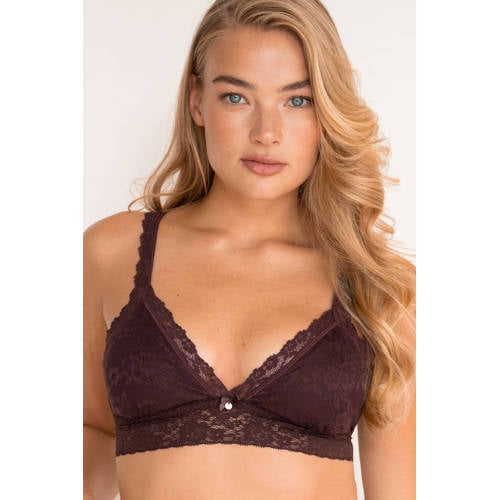 Sam Friday niet-voorgevormde bralette Lacey donkerrood afbeelding