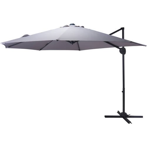 Ambiance parasol Roma (300 cm) – lichtgrijs