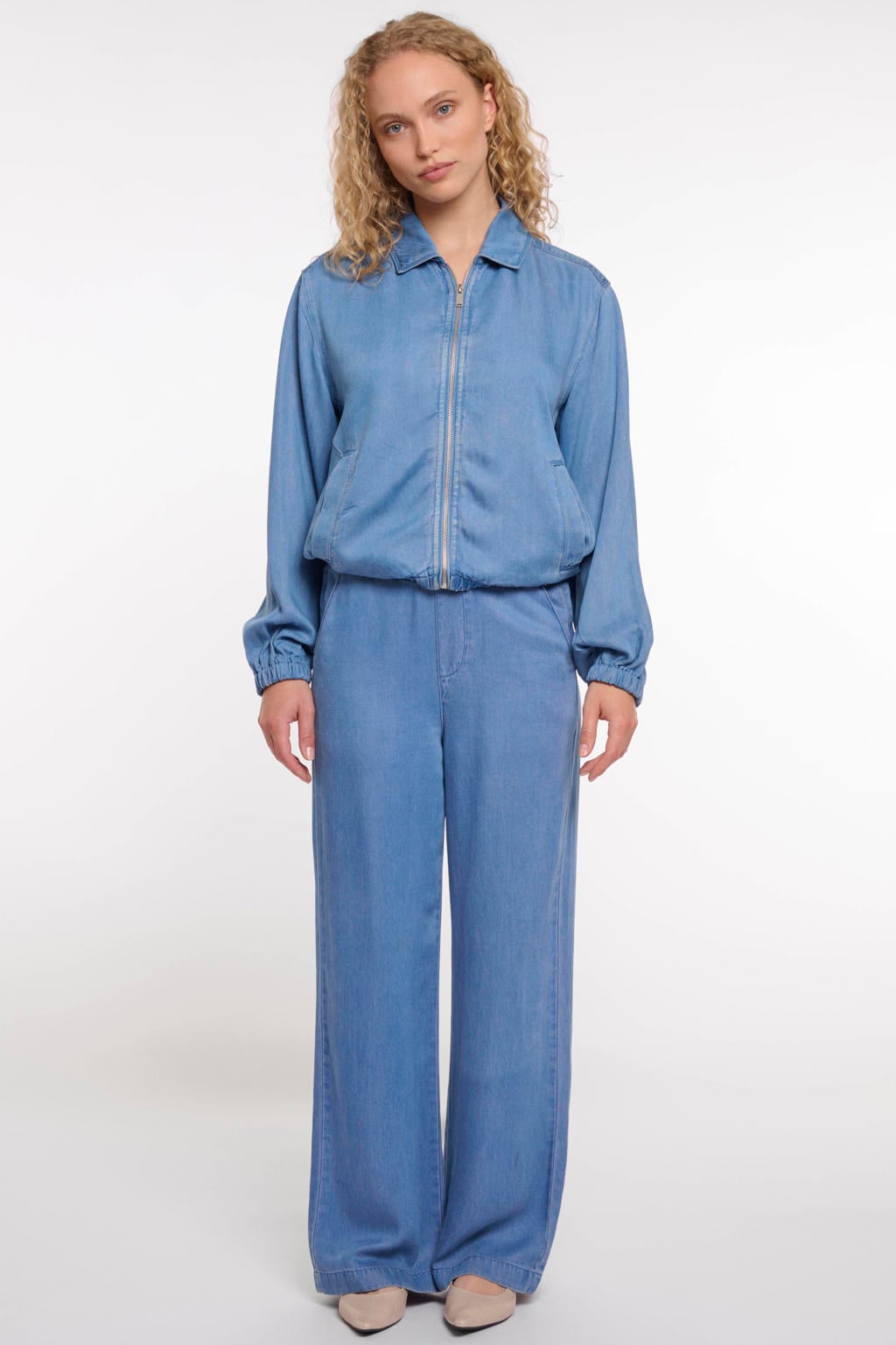 Rino & Pelle bomberjack medium blue denim