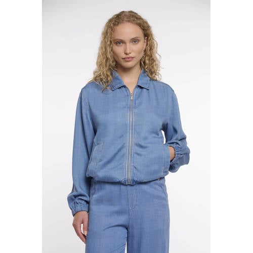 Rino & Pelle bomberjack medium blue denim afbeelding