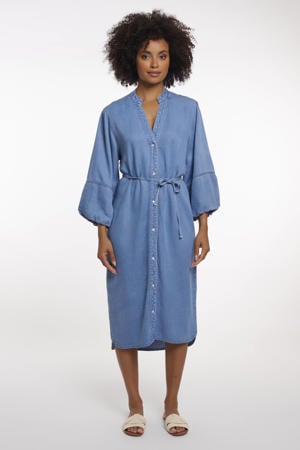 A-lijn jurk medium blue denim