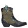 Nelson imitatieleren leren cowboy boots blokhak kaki