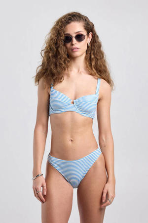 bikinibroekje Aliana lichtblauw/wit