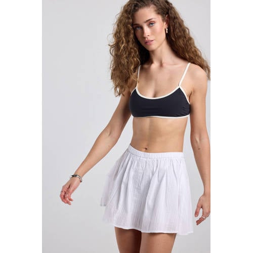 America Today niet-voorgevormde crop bikinitop Winnie zwart/wit afbeelding
