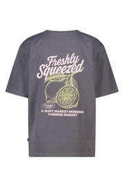 thumbnail: America Today T-shirt met backprint grijs