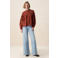 Sissy-Boy blousetop roodbruin broderie