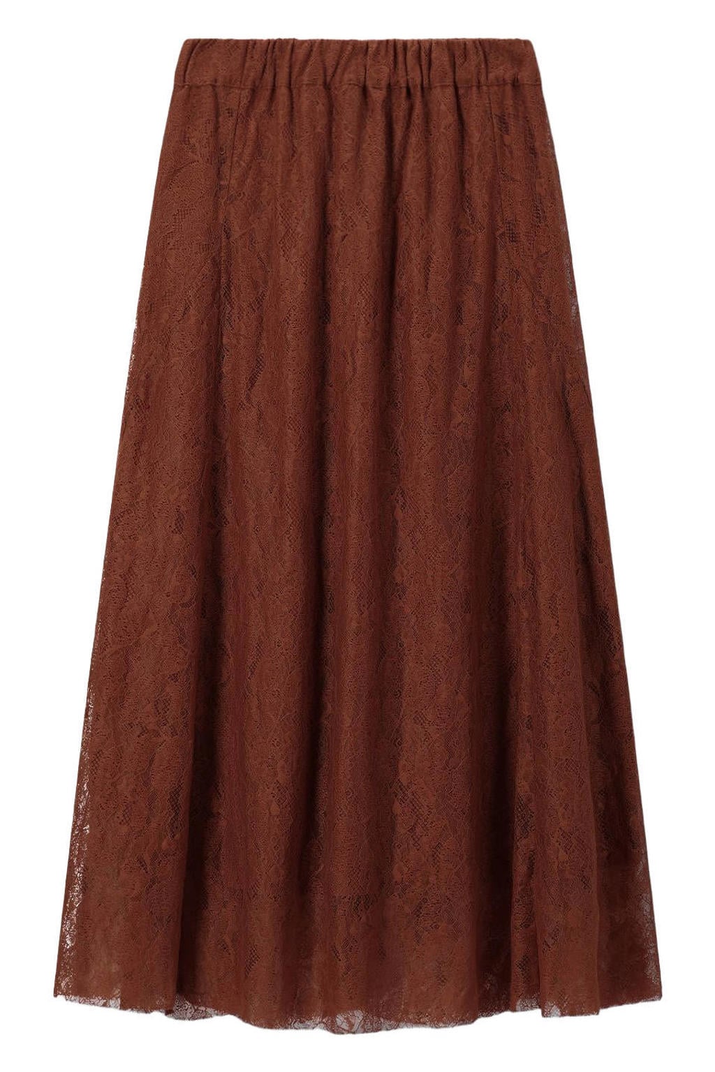 Sissy-Boy kanten midi rok donkerrood