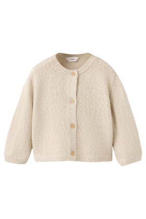 vest beige fijn gebreid