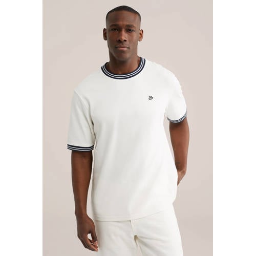 WE Fashion relaxed T-shirt ecru afbeelding
