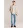 WE Fashion overshirt met textuur beige