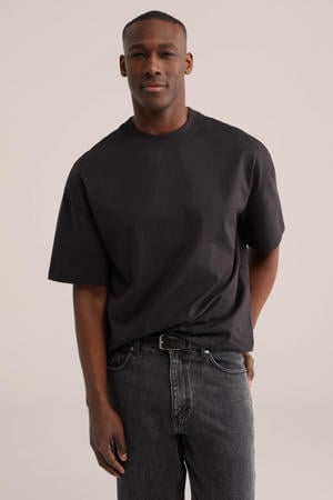 boxy T-shirt zwart