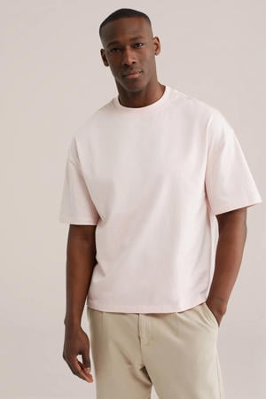 boxy T-shirt lichtroze