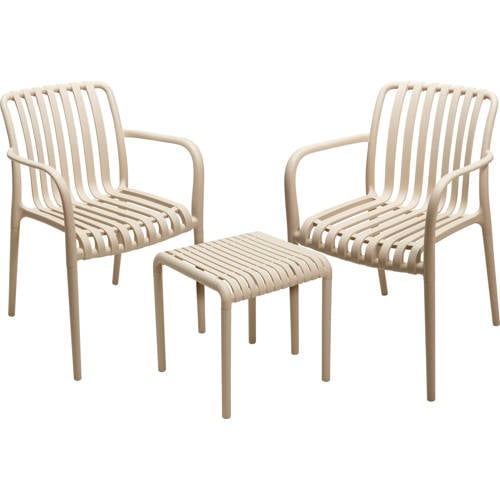 Pro Garden bistroset 3 delig – grijs
