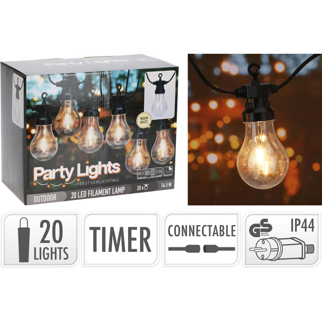 Pro Garden feestverlichting 20 lampjes