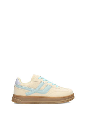 sneakers beige/creme/blauw