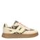 POSH by Poelman sneakers beige met dierenprint