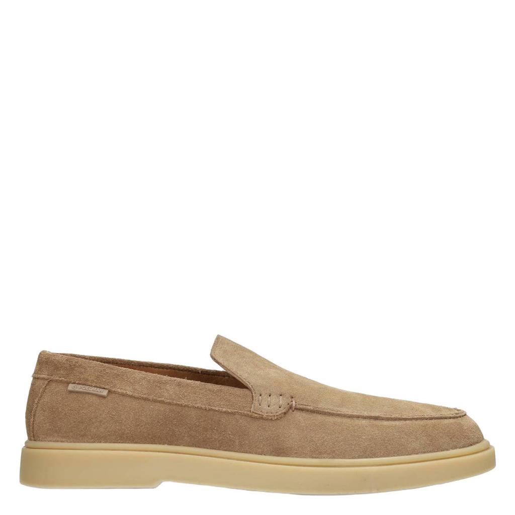 Taupe heren Poelman Mason suède loafers