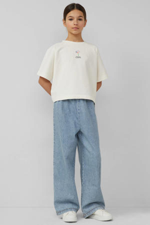 T-shirt met backprint ecru