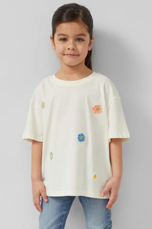 T-shirt ecru crochet