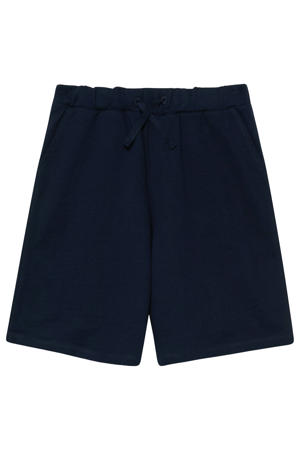 regular waist sweatshort donkerblauw