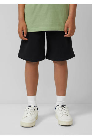 regular waist sweatshort zwart