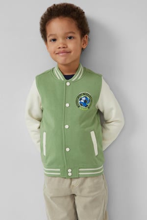 sweatvest lichtgroen