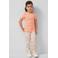 s.Oliver gebloemde legging ecru rib gebreid