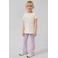 s.Oliver gebloemde legging lila rib gebreid