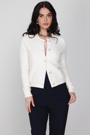 gebreid vest ecru