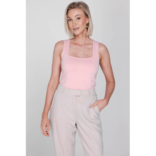 Accentil jersey top lichtroze afbeelding