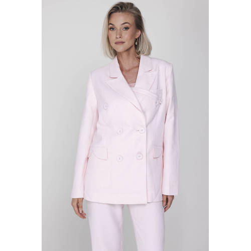 Accentil regular blazer lichtroze afbeelding