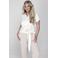 Accentil satijnen blouse ecru