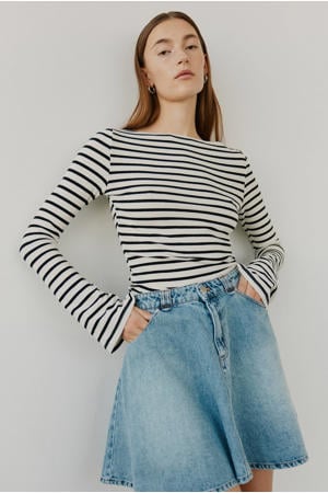 denim spijkerrok medium blue denim