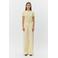Sofie Schnoor wide leg high waist broek lichtgeel