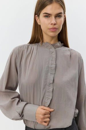 blouse taupe