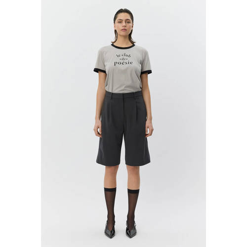 Sofie Schnoor wide leg bermuda short grijs afbeelding