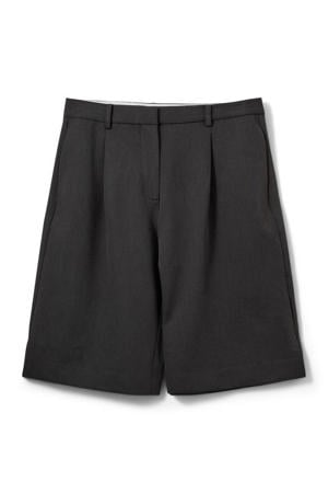 wide leg bermuda short grijs