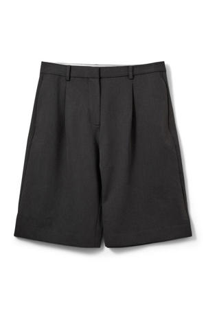 wide leg bermuda short grijs