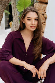 thumbnail: &Co Woman blouse donkerrood